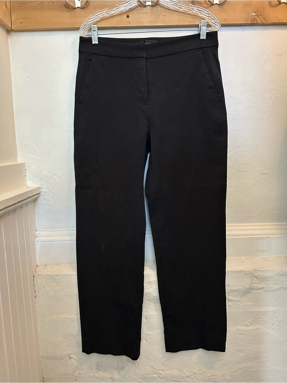 J. Crew Black Straight-Leg Dress Pants